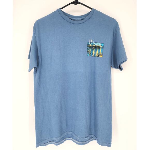 Pierce Archive Vincent Van Gogh Graphic Tee Blue Unisex Size Small - Picture 2 of 7